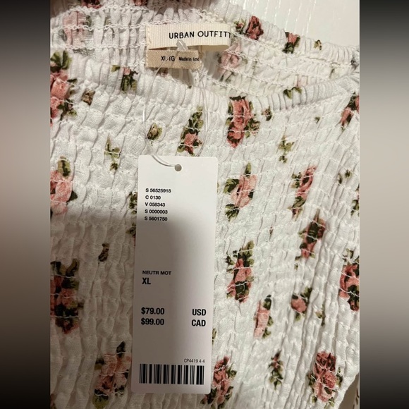 NWT URBAN OUTFITTERS Sofia Floral Mini Dress - Picture 2 of 3